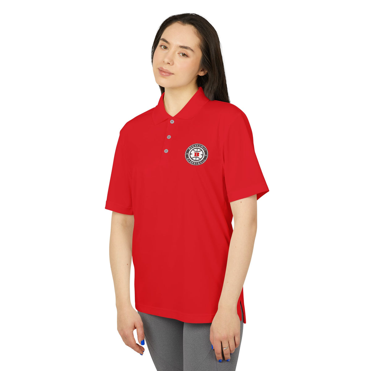 Breakaway Basketball Adidas Polo | Embroidered