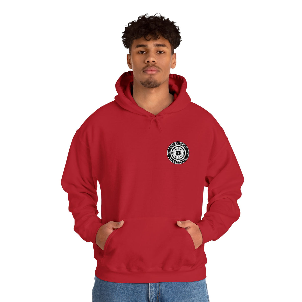 Breakaway Basketball Embroidered Hoodie | Port & Co.
