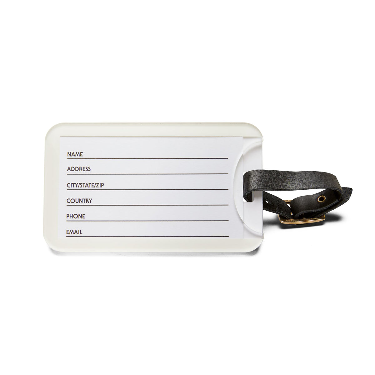 Breakaway Basketball Leather Luggage Tag
