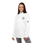 Logo Collection Adidas Quarter-Zip Pullover | Embroidered Red B