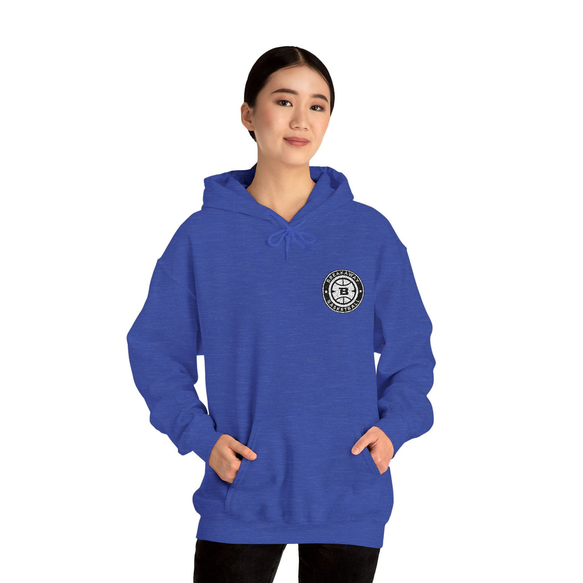 Breakaway Basketball Embroidered Hoodie | Port & Co.