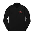 Logo Collection Adidas Quarter-Zip Pullover | Embroidered Red