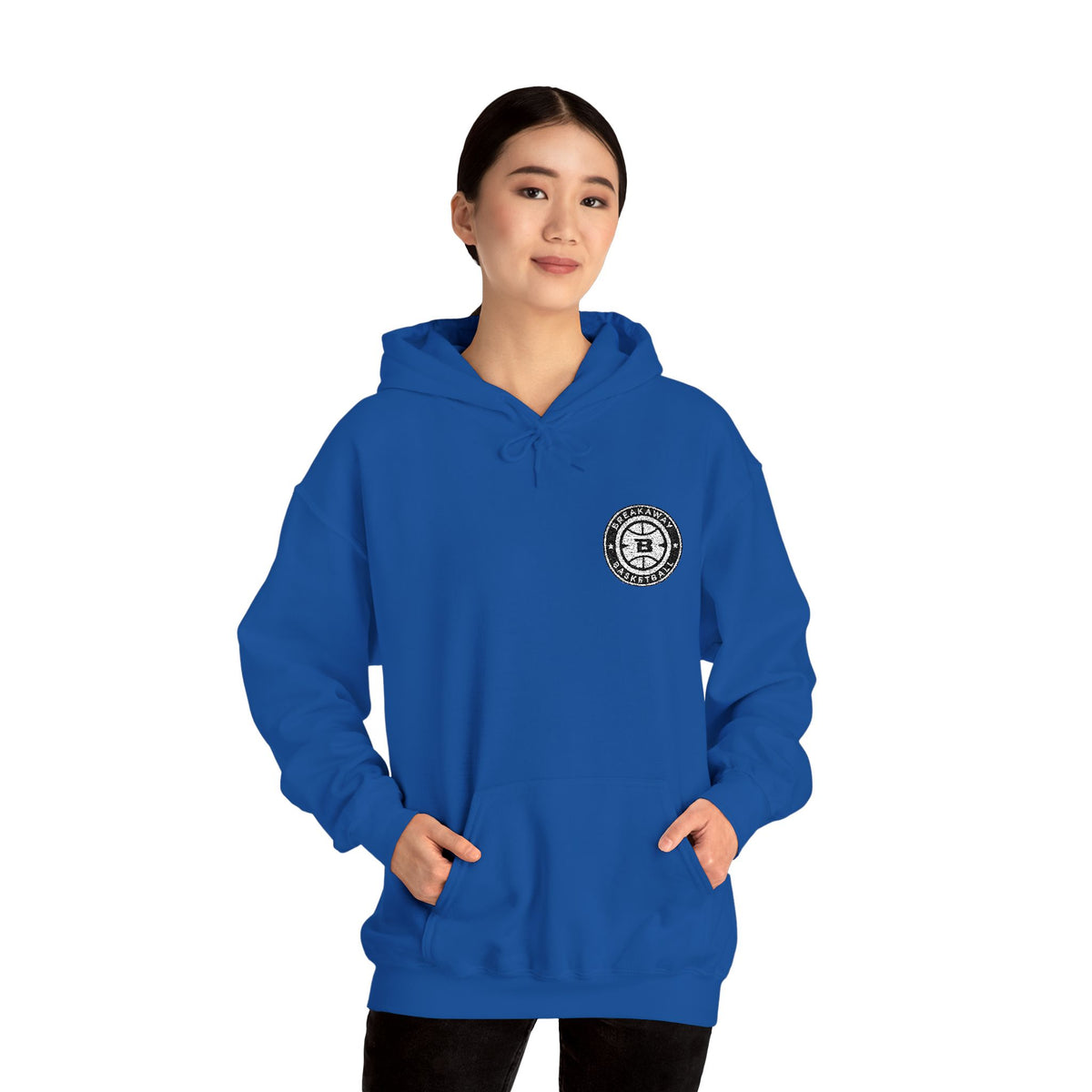 Breakaway Basketball Embroidered Hoodie | Port & Co.