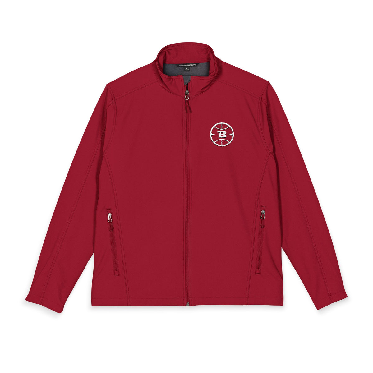Logo Collection Soft Shell Jacket | Embroidered All White