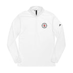 Logo Collection Adidas Quarter-Zip Pullover | Embroidered Red B