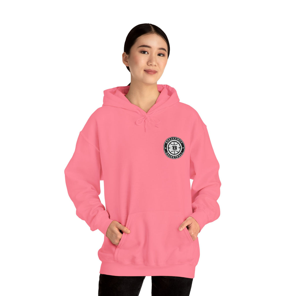 Breakaway Basketball Embroidered Hoodie | Port & Co.