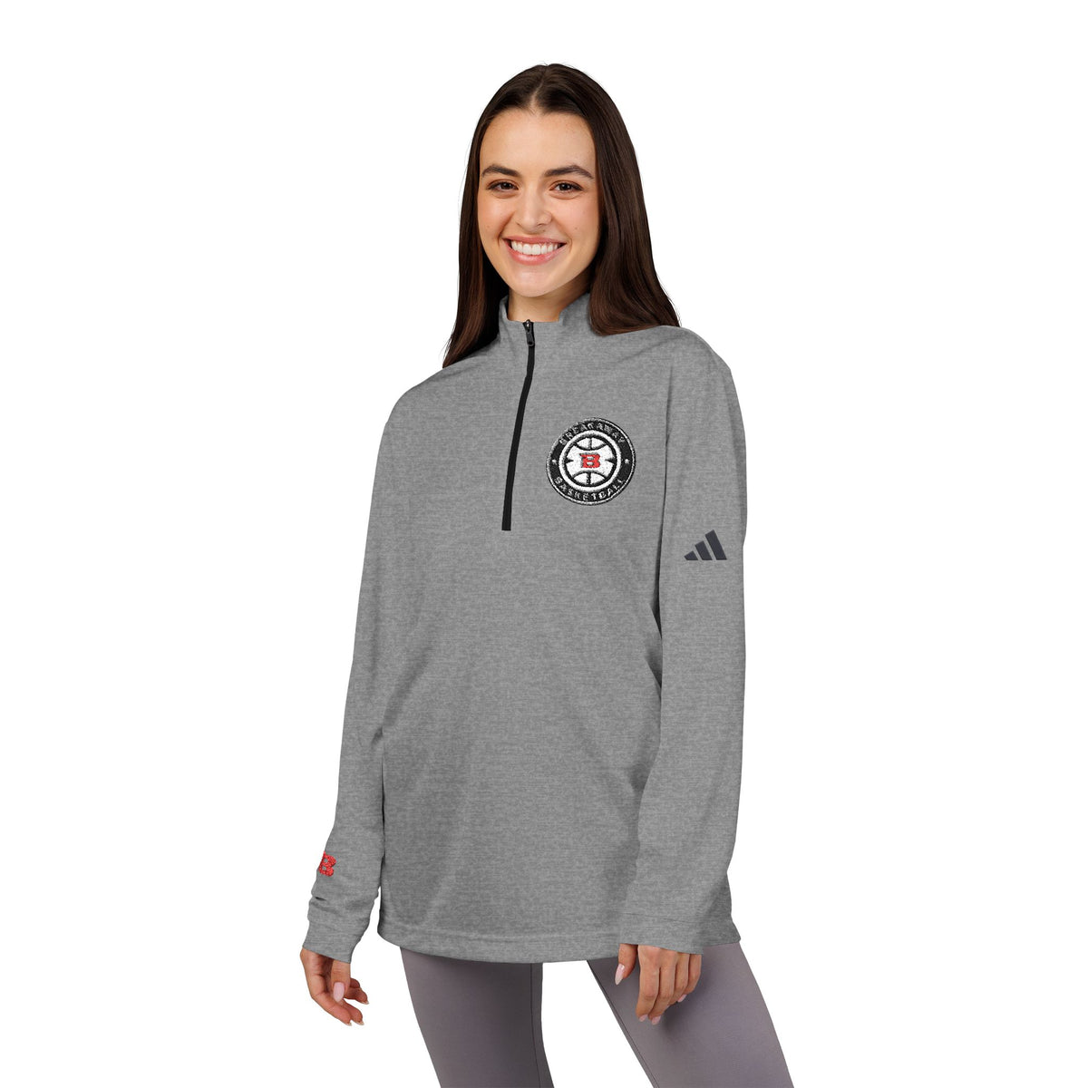 Breakaway Basketball Adidas Quarter-Zip Pullover | Embroidered