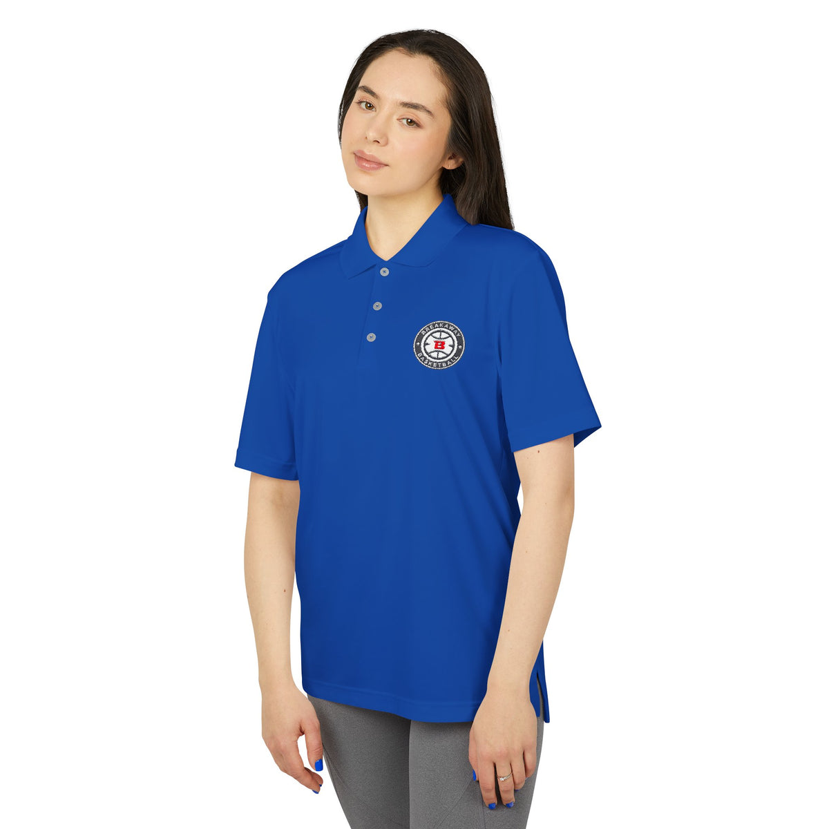 Breakaway Basketball Adidas Polo | Embroidered