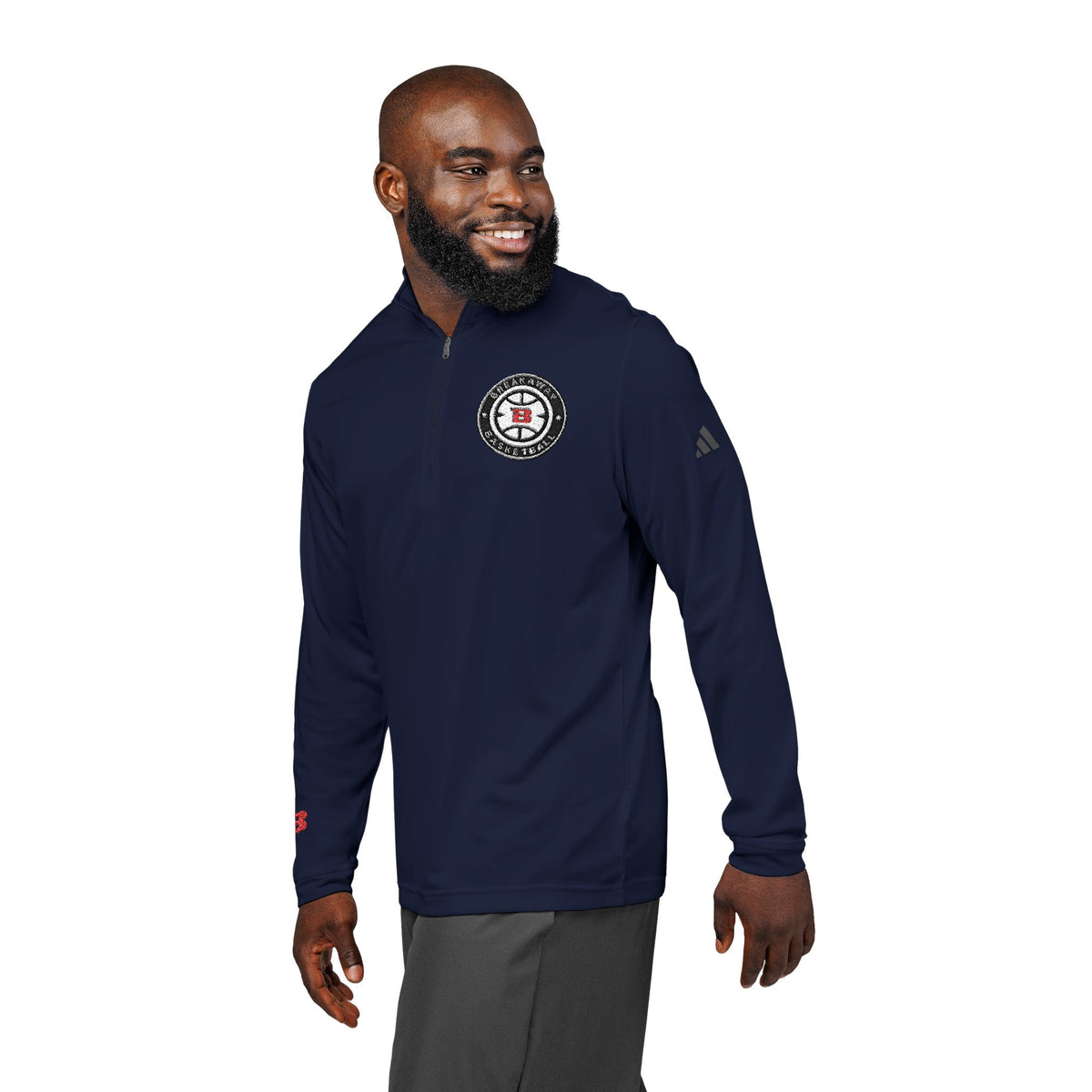 Breakaway Basketball Adidas Quarter-Zip Pullover | Embroidered