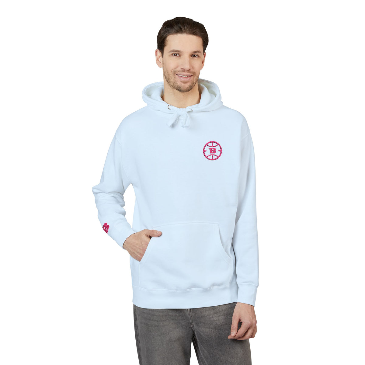 Logo Collection Pink Edition Hoodie | Embroidered