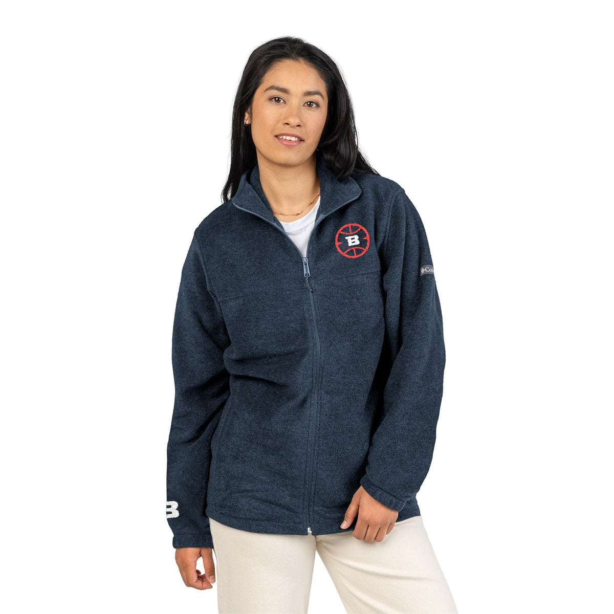 Breakaway Basketball Columbia Fleece Jacket | Embroidered, Double-sided