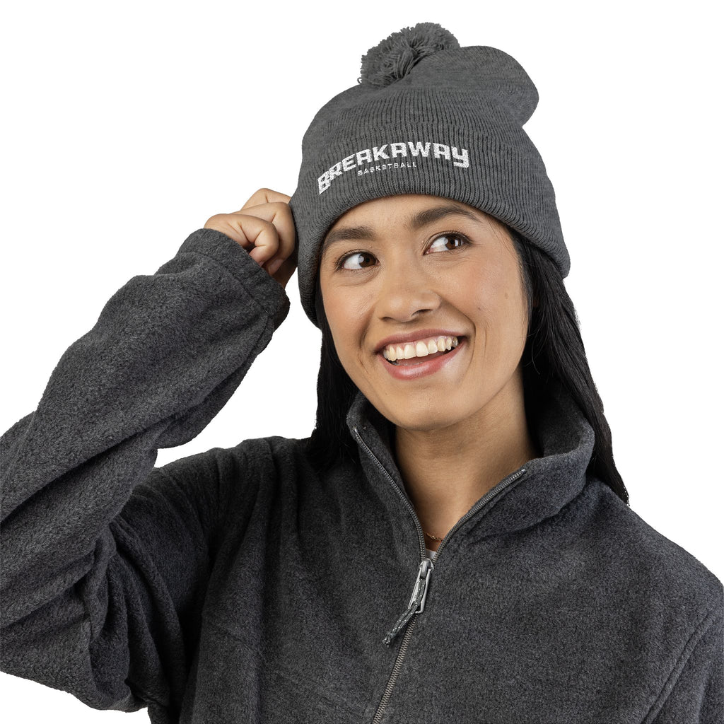Breakaway Basketball Pom-pom Beanie | Embroidered
