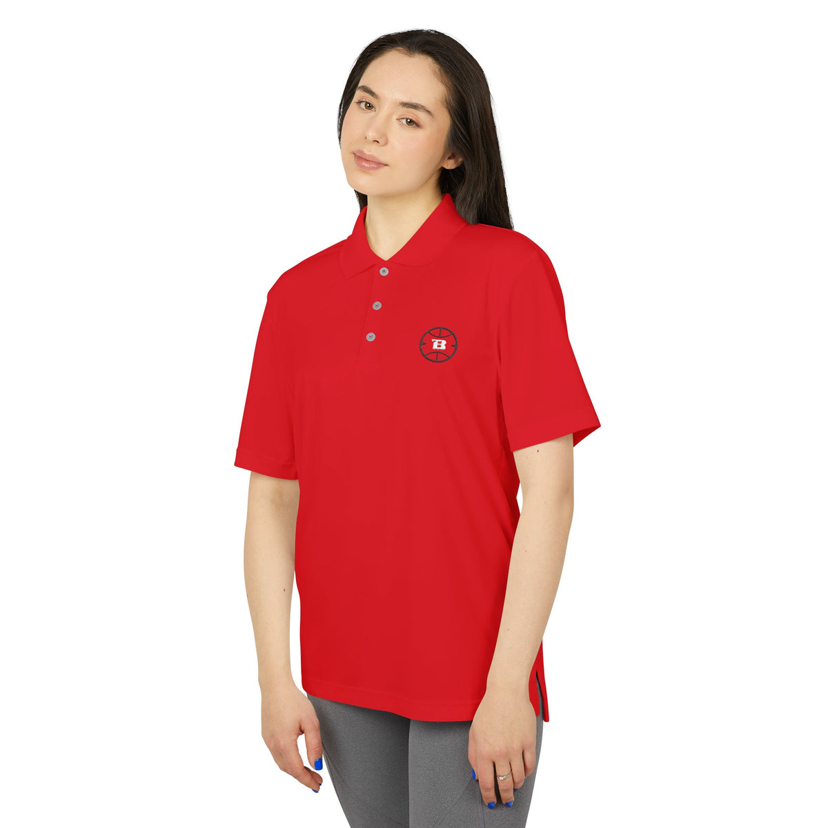Logo Collection Adidas Polo | Embroidered Black