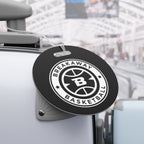 Breakaway Basketball Black Luggage Tag | Double-sided