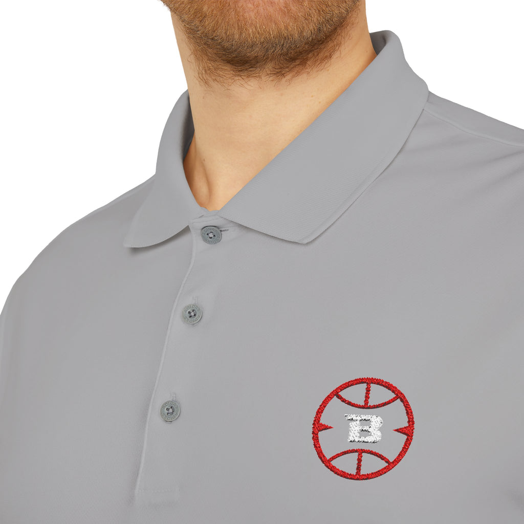 Logo Collection Adidas Polo | Embroidered Red