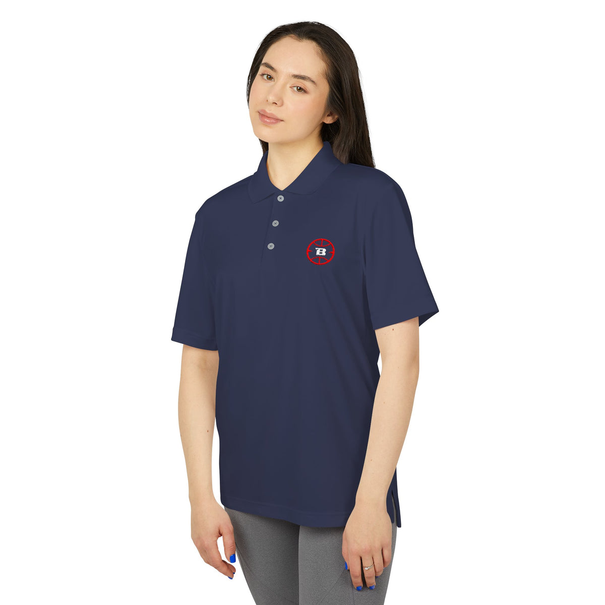 Logo Collection Adidas Polo | Embroidered Red
