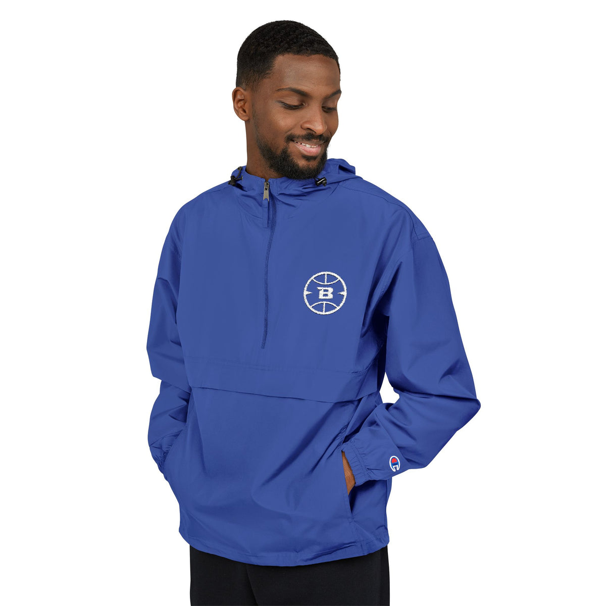 Logo Collection Champion Windbreaker Jacket | Embroidered