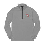 Logo Collection Adidas Quarter-Zip Pullover | Embroidered Red