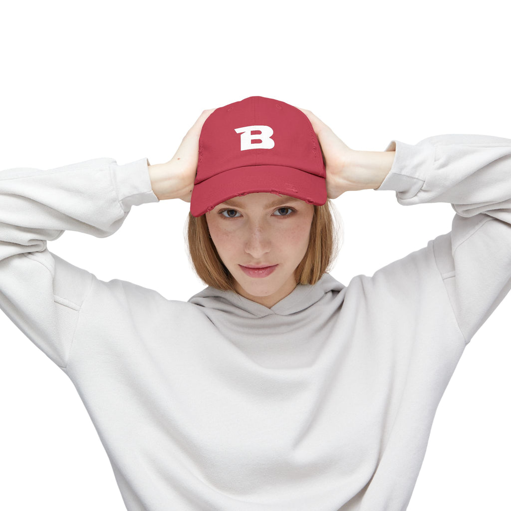 Breakaway B Baseball Hat | Distressed
