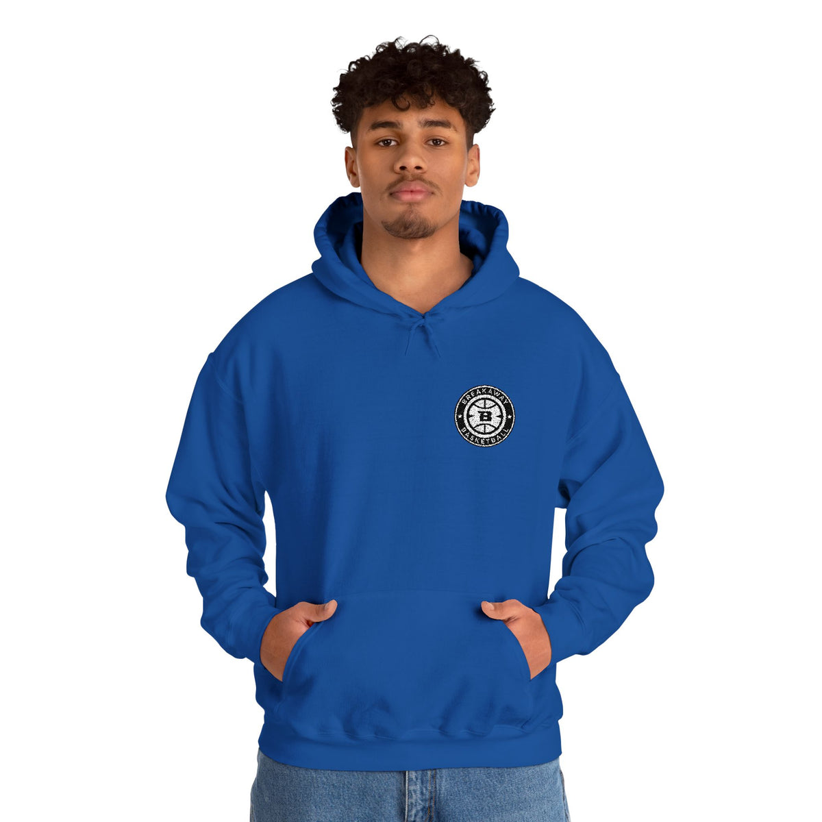 Breakaway Basketball Embroidered Hoodie | Port & Co.