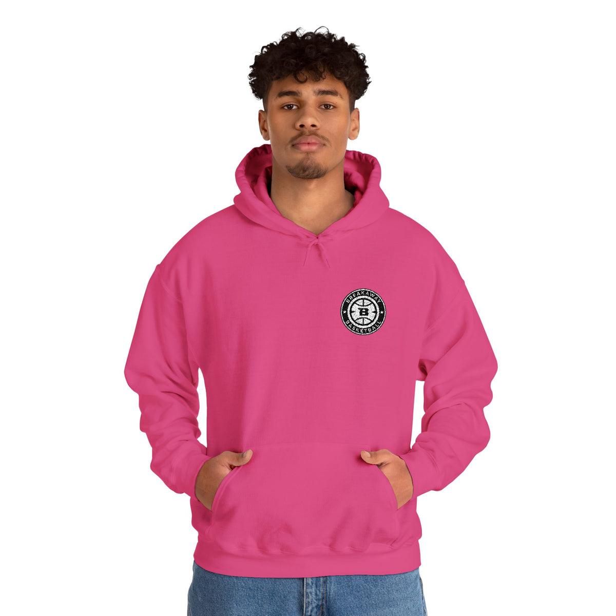 Breakaway Basketball Embroidered Hoodie | Port & Co.