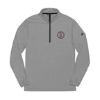 Logo Collection Adidas Quarter-Zip Pullover | Embroidered Pink B