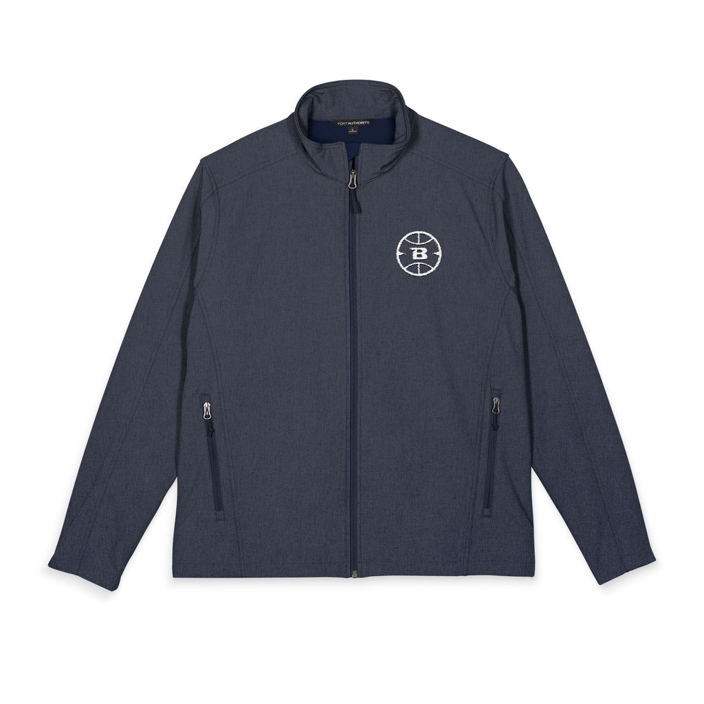 Logo Collection Soft Shell Jacket | Embroidered All White