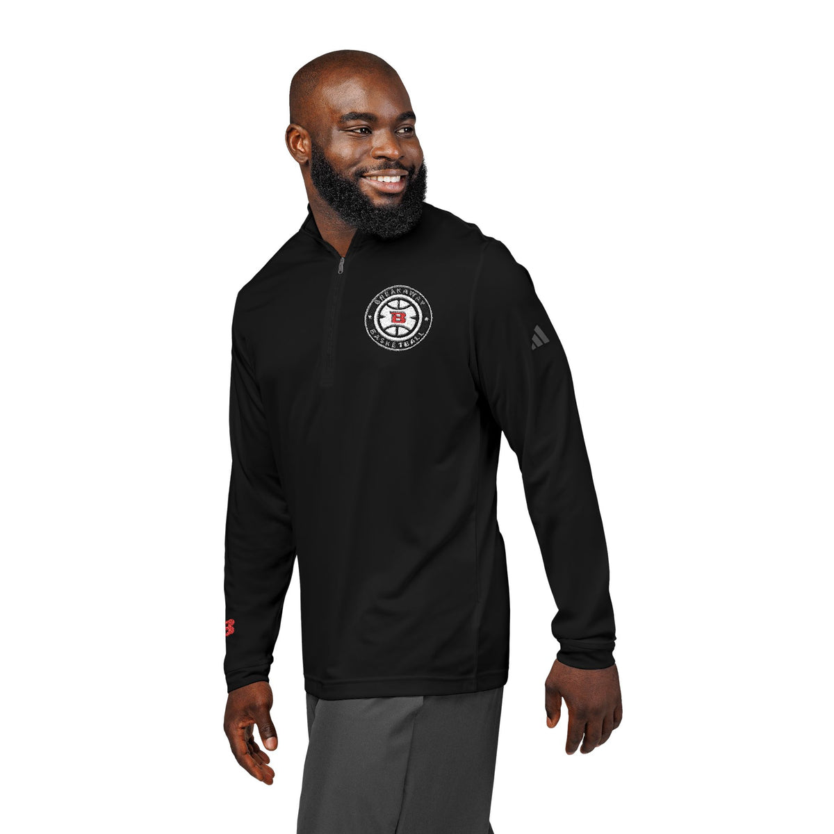 Breakaway Basketball Adidas Quarter-Zip Pullover | Embroidered