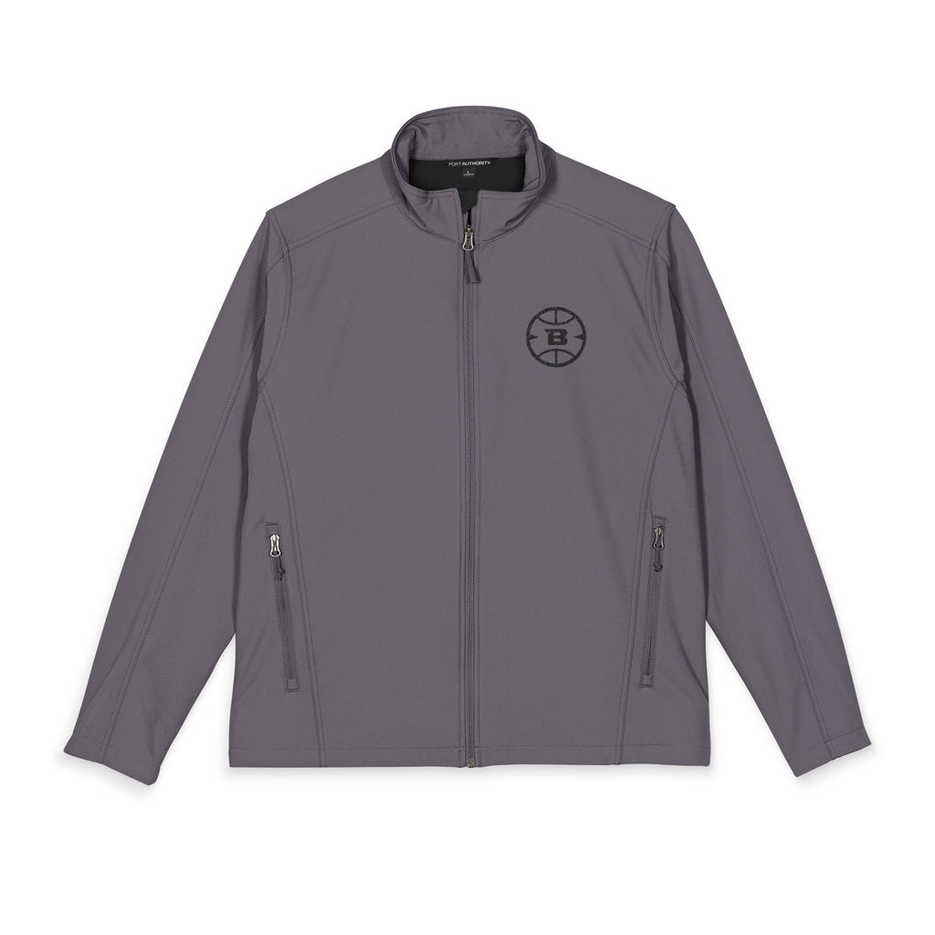 Logo Collection Soft Shell Jacket | Embroidered All Black