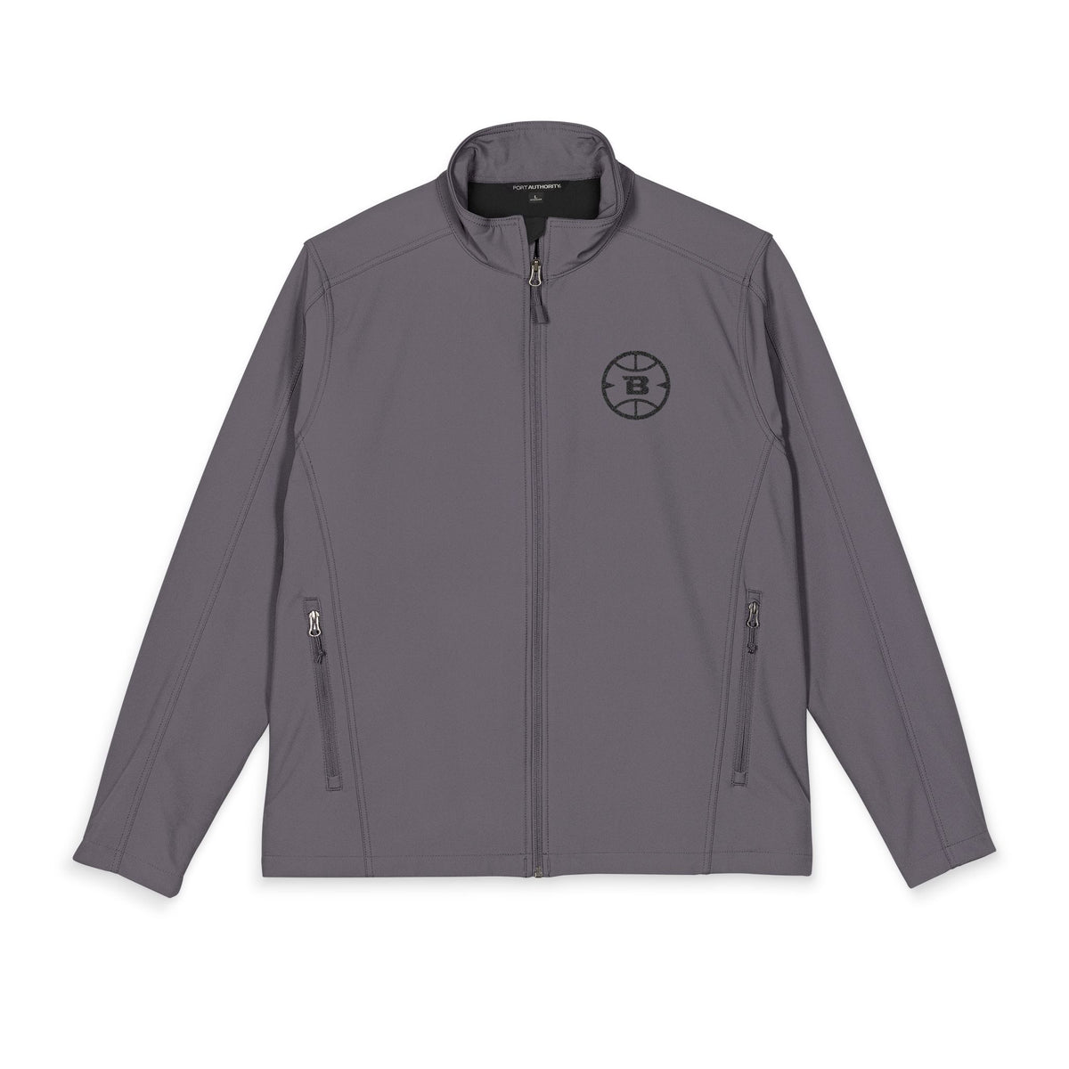 Logo Collection Soft Shell Jacket | Embroidered All Black