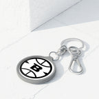 Logo Collection Black & White Acrylic Keychain | Long