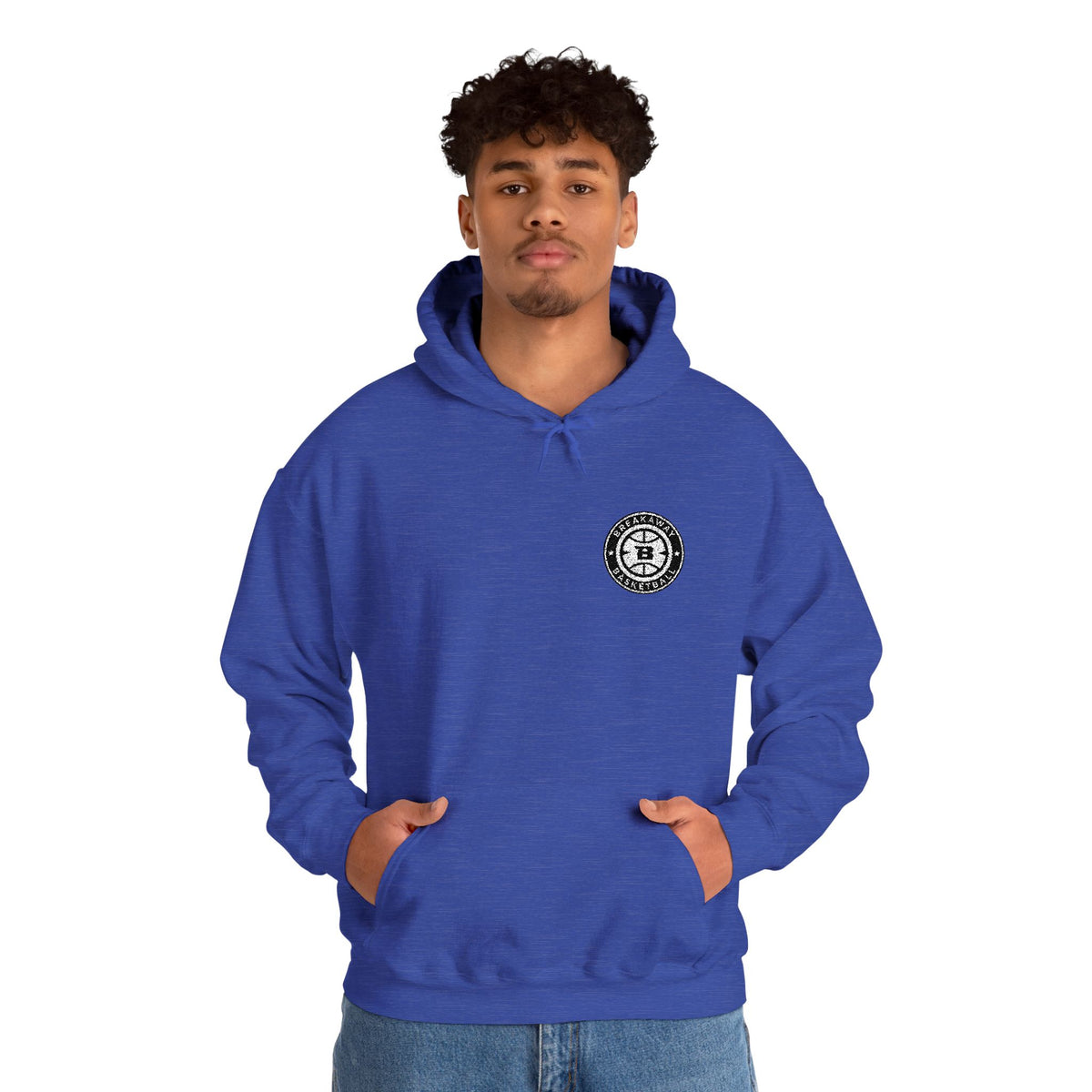 Breakaway Basketball Embroidered Hoodie | Port & Co.