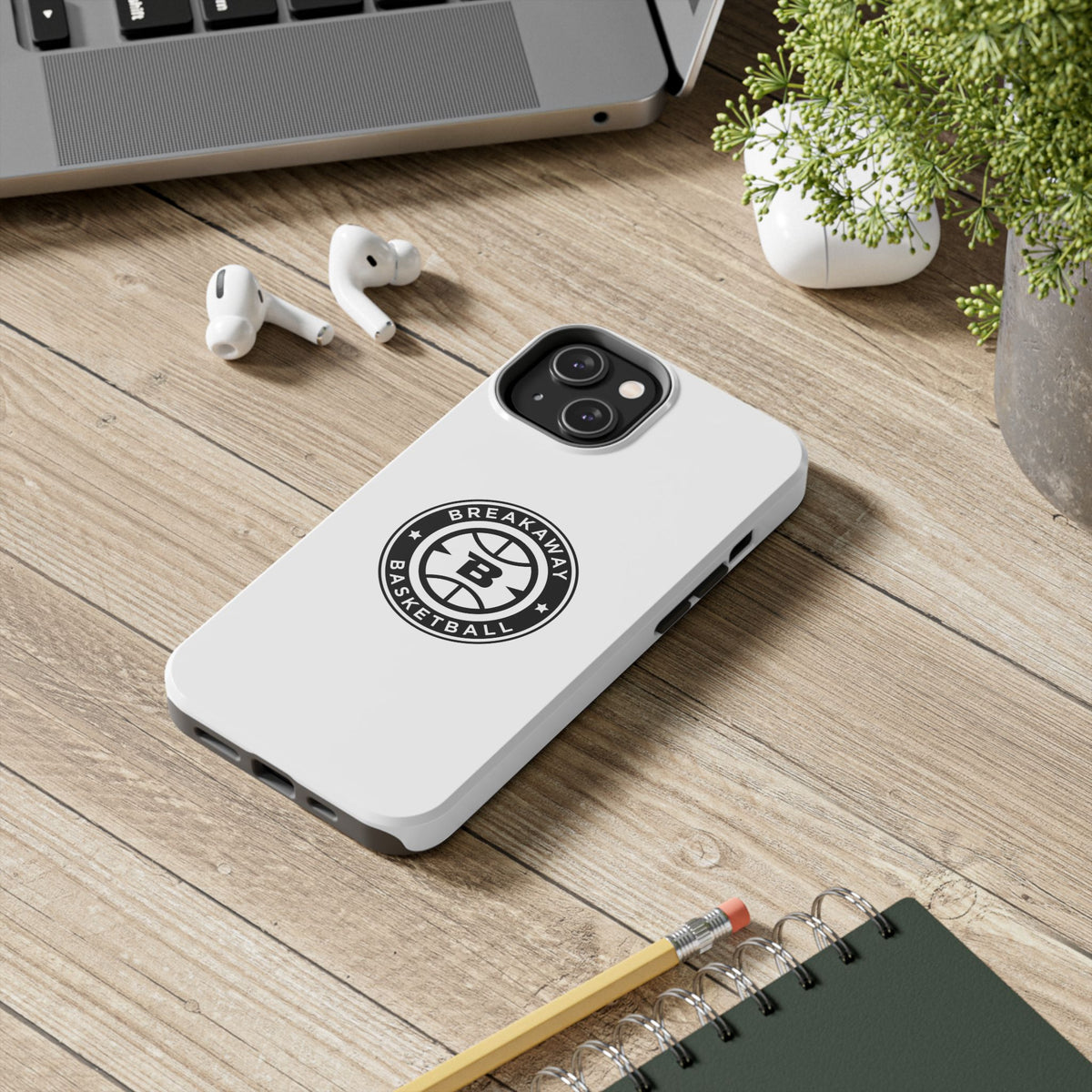 Breakaway Basketball White Phone Case