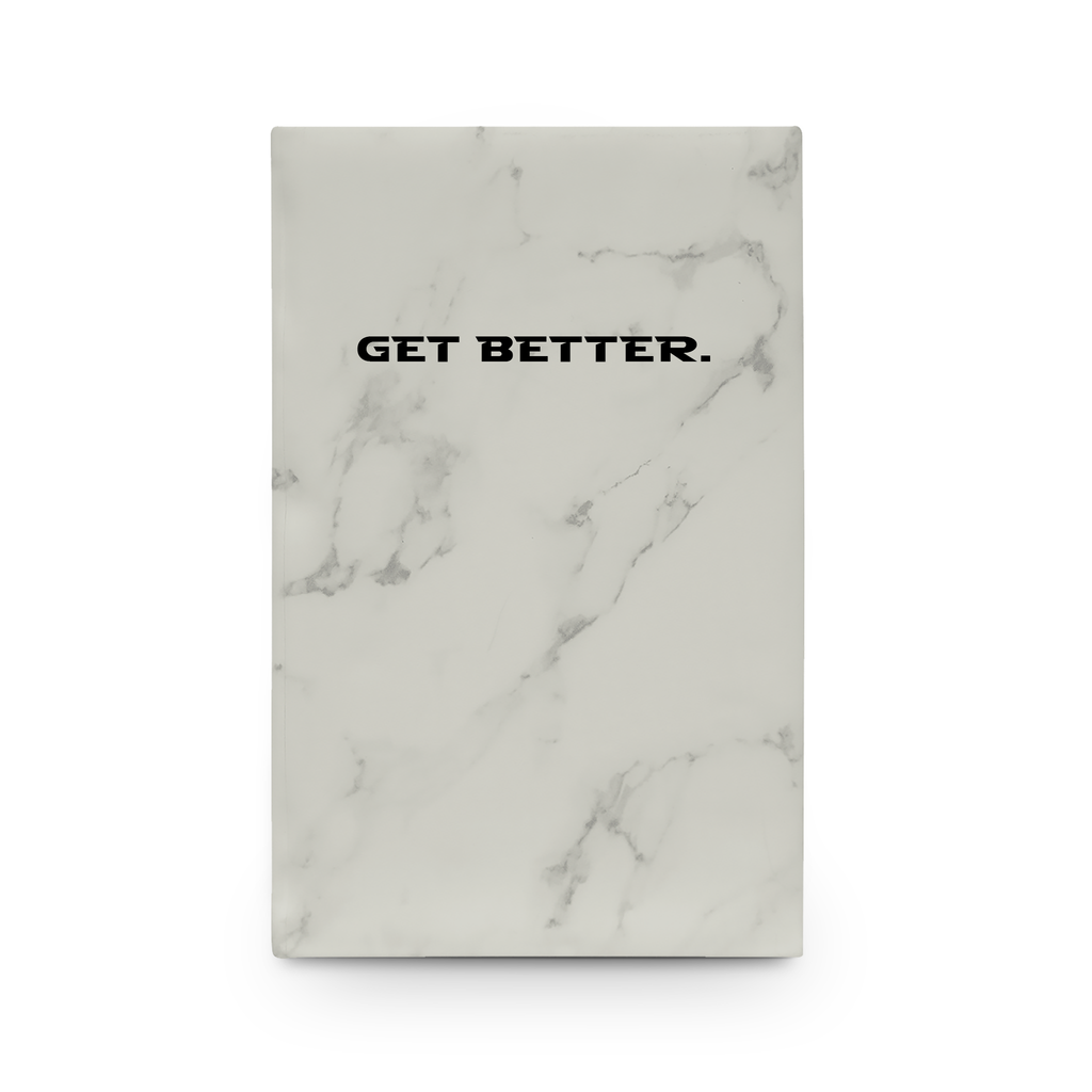 Get Better. Journal | Engraved Vegan Leather