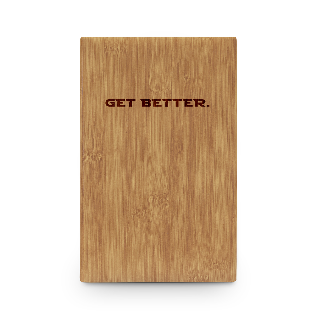Get Better. Journal | Engraved Vegan Leather