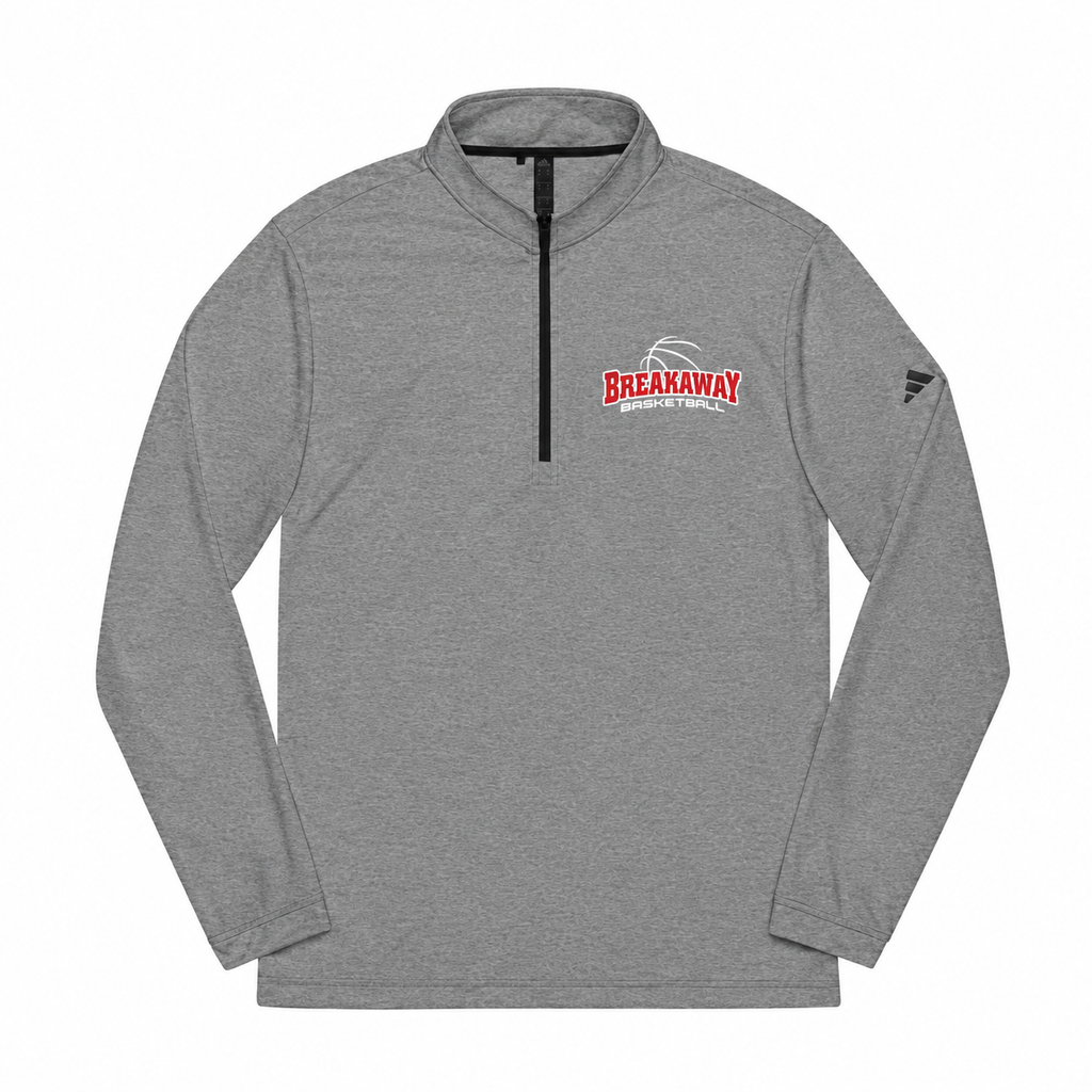 Logo Collection Adidas Quarter-Zip Pullover | Embroidered Traditional