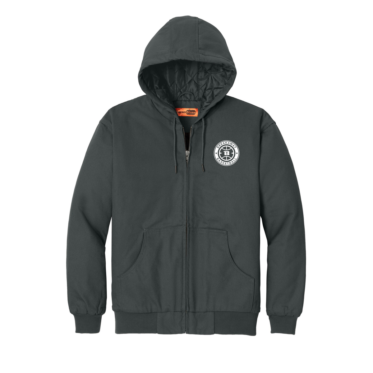 Breakaway Basketball Durable Zip-Up Jacket | Embroidered