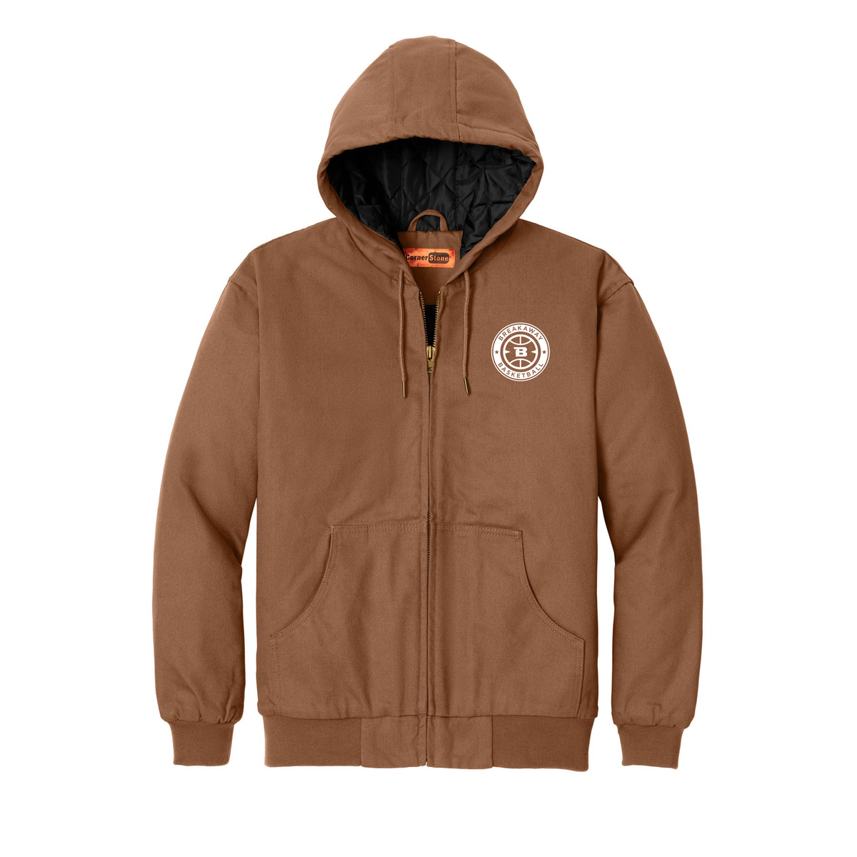 Breakaway Basketball Durable Zip-Up Jacket | Embroidered