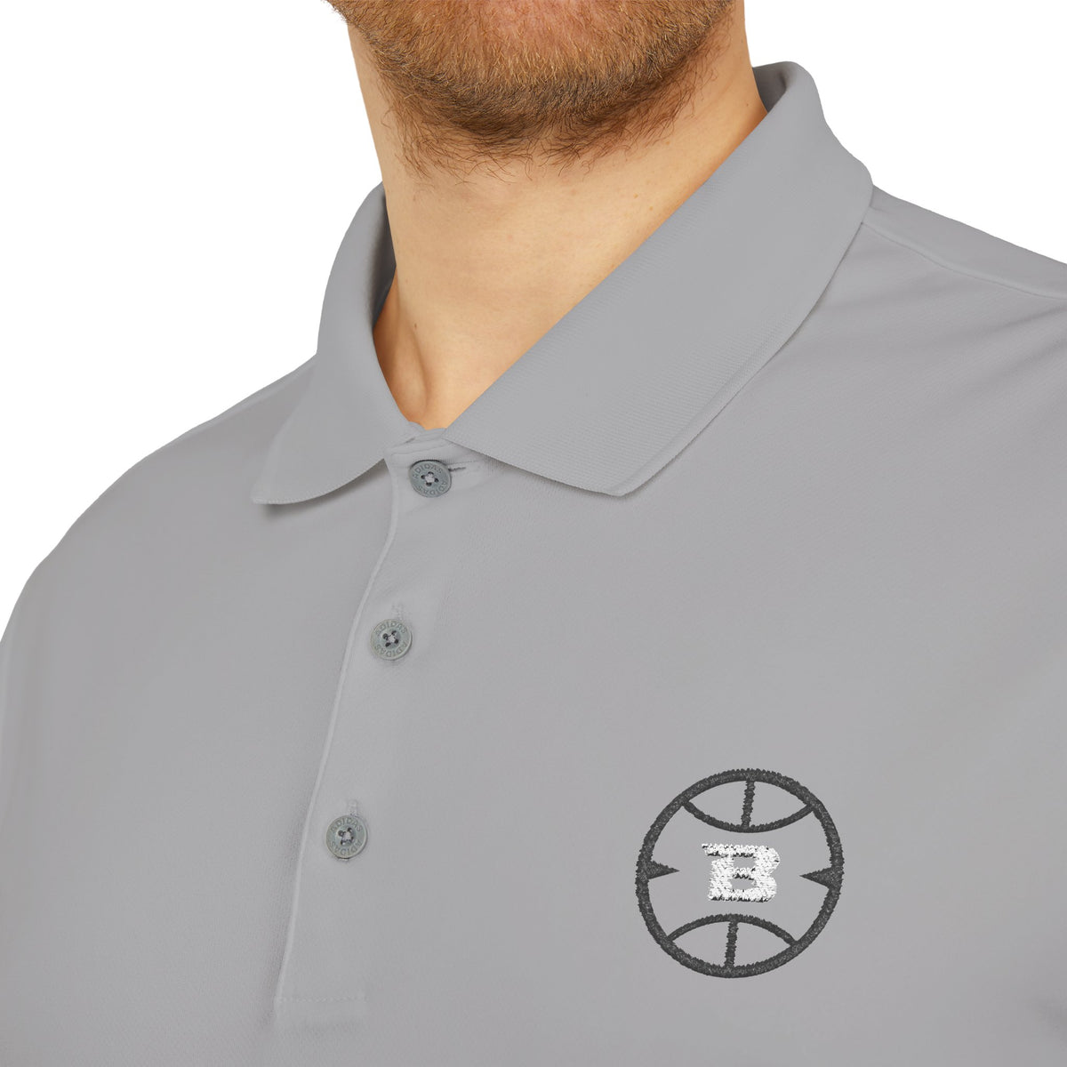 Logo Collection Adidas Polo | Embroidered Black