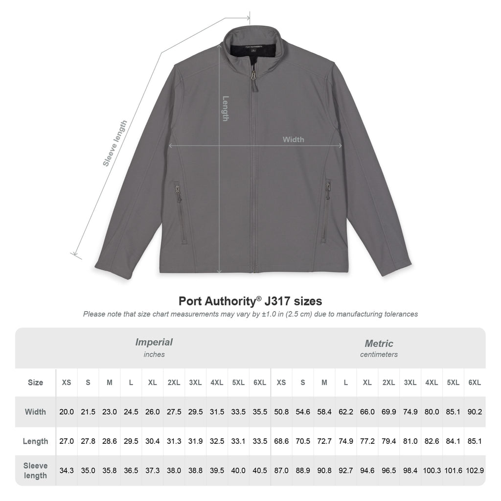 Logo Collection Soft Shell Jacket | Embroidered All Black