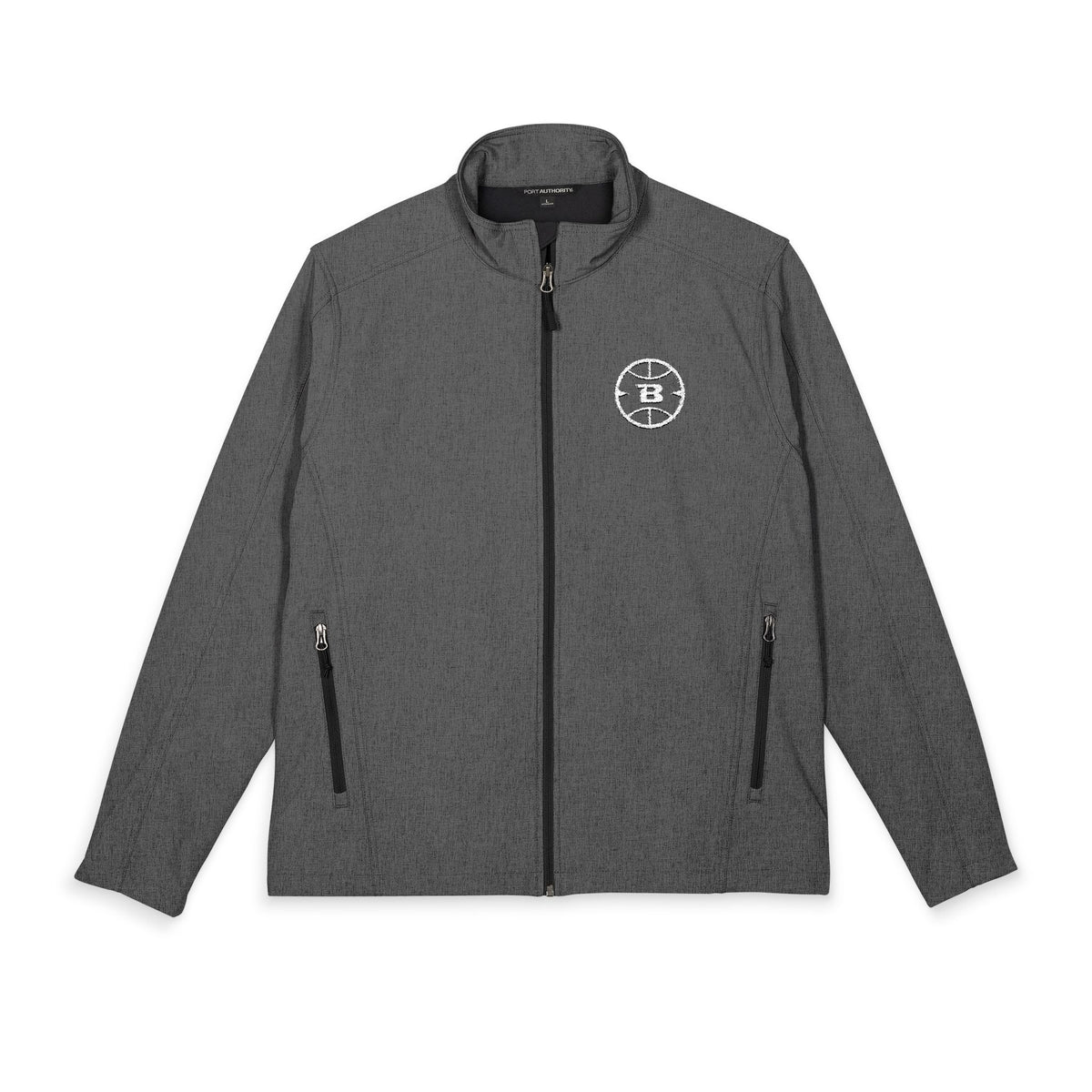 Logo Collection Soft Shell Jacket | Embroidered All White