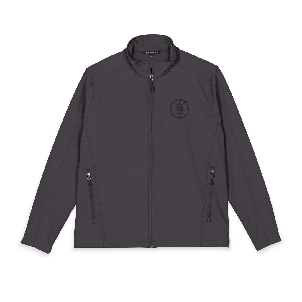Logo Collection Soft Shell Jacket | Embroidered All Black