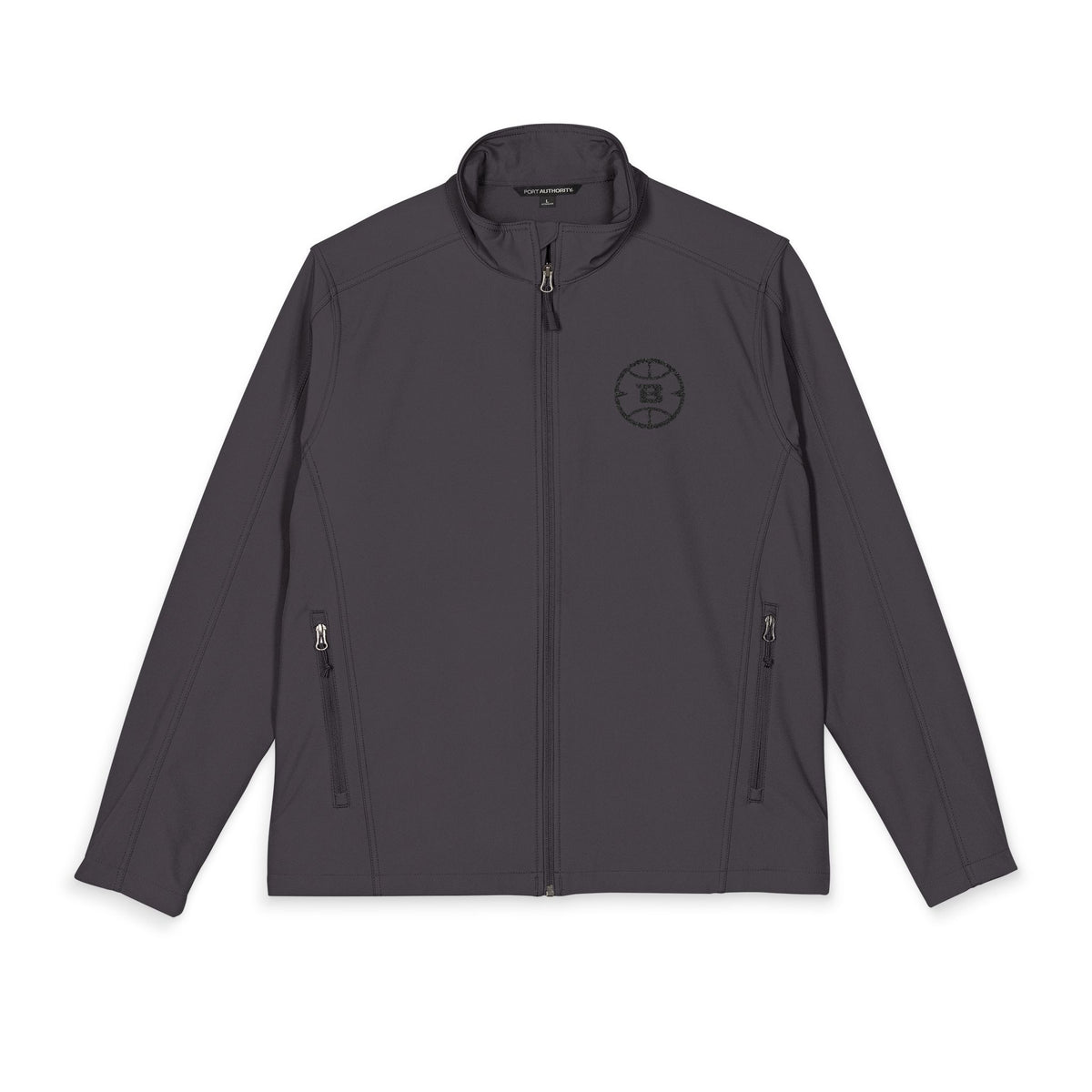 Logo Collection Soft Shell Jacket | Embroidered All Black