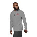 Logo Collection Adidas Quarter-Zip Pullover | Embroidered Red