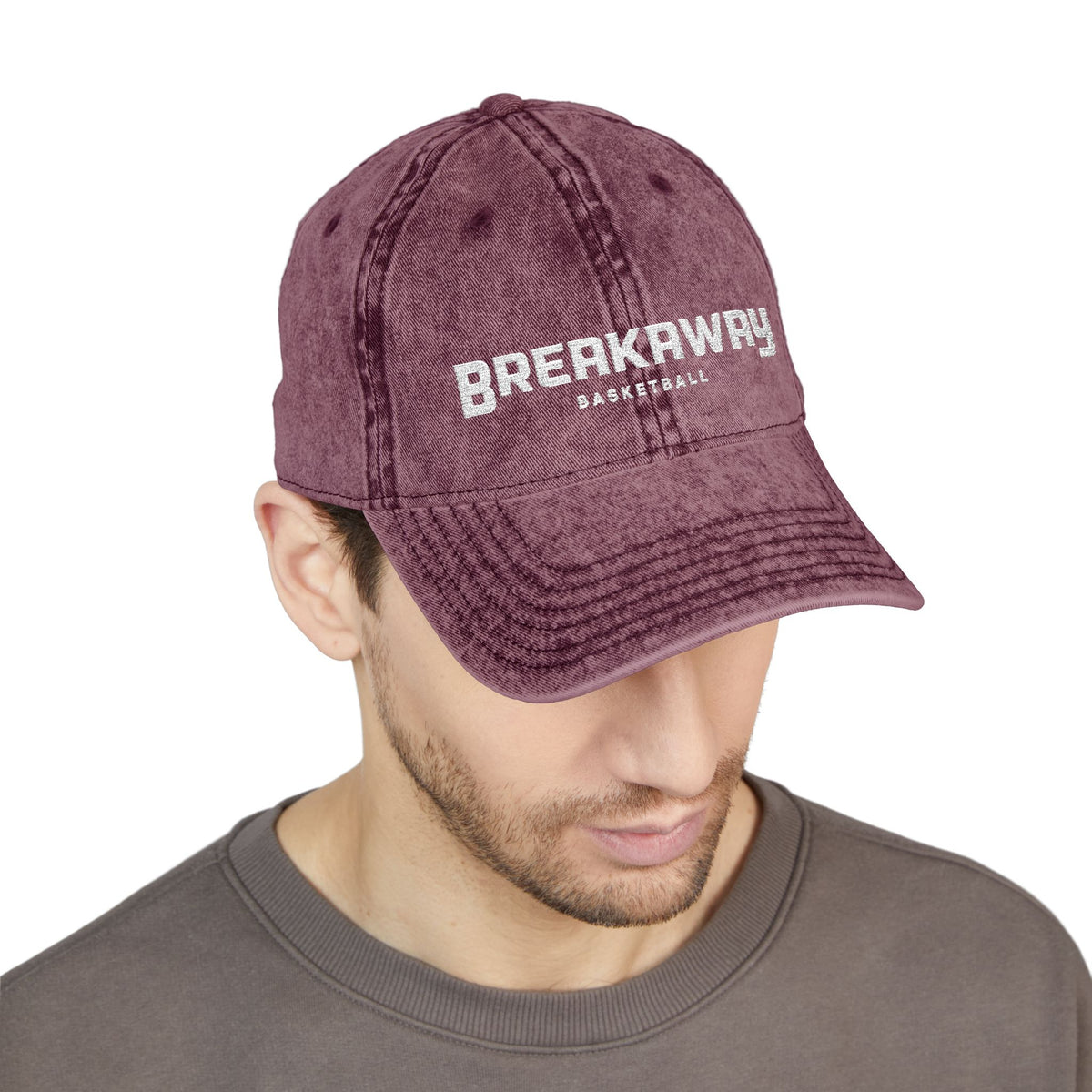 Breakaway Basketball Vintage Fade Baseball Hat | Embroidered
