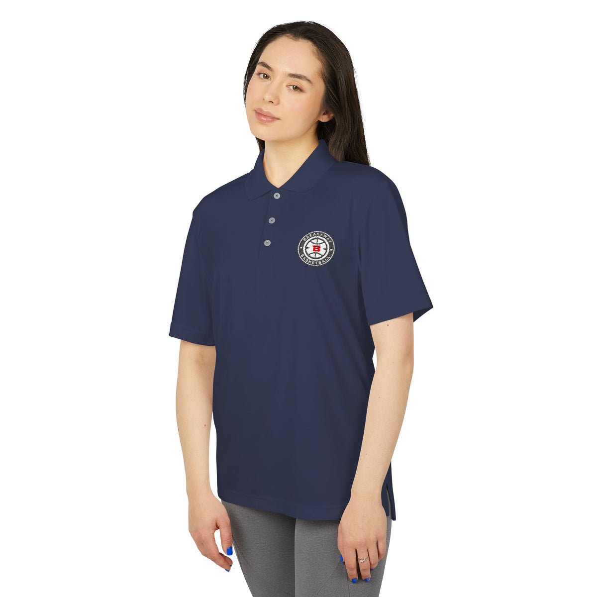 Breakaway Basketball Adidas Polo | Embroidered