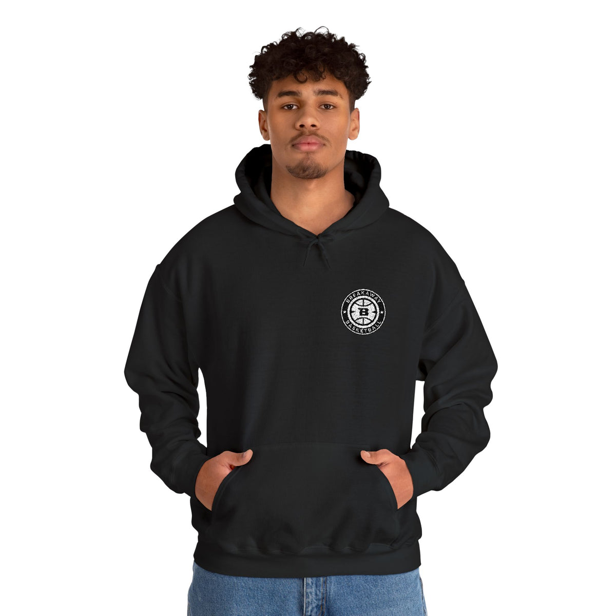Breakaway Basketball Embroidered Hoodie | Port & Co.