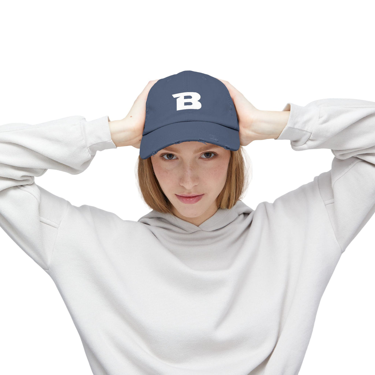 Breakaway B Baseball Hat | Distressed