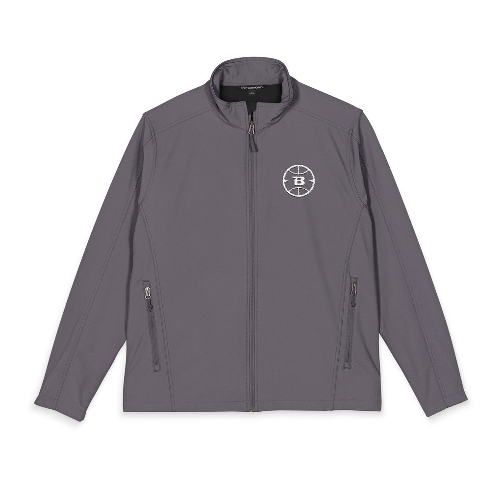 Logo Collection Soft Shell Jacket | Embroidered All White