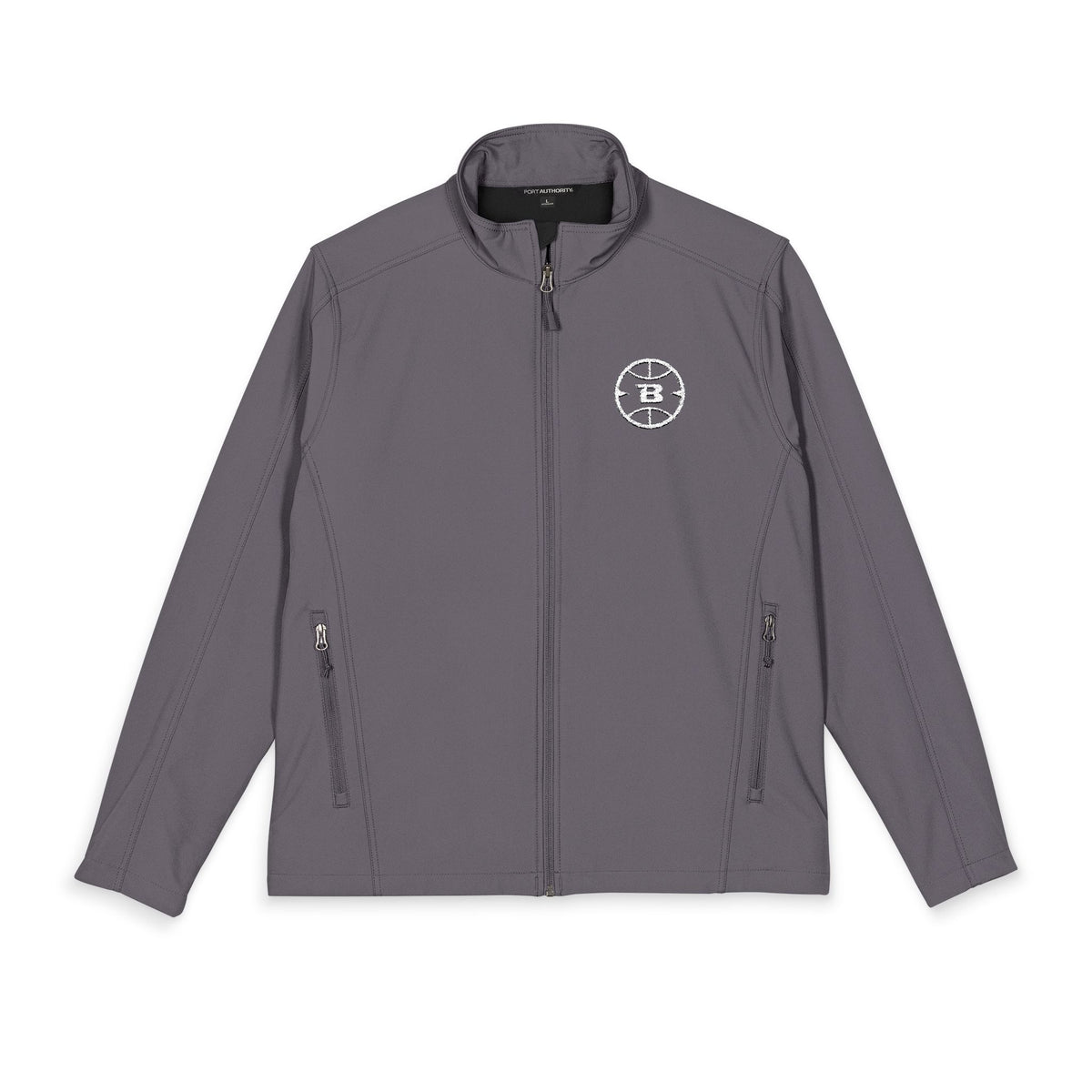 Logo Collection Soft Shell Jacket | Embroidered All White